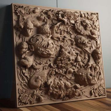 Patterns and decorations Cevisama 3 3d model